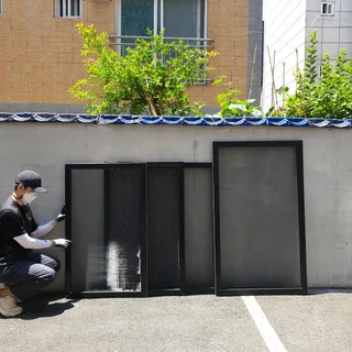 울산 울주군 언양읍 목화하우스빌라 미세방충망 교체
