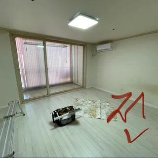 탄방동 투룸 기존벽지(벽)제거후 소폭 합지시공