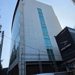 낡은 녹색 외벽에서 고급스러운 석재 외관으로, 노블스톤 리모델링