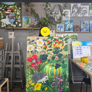 아크릴화 수업 50F