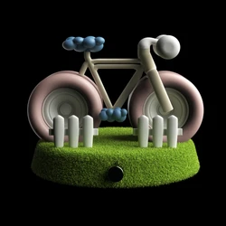 자전거 스피커 3종 디자인 및 모델링, 렌더링