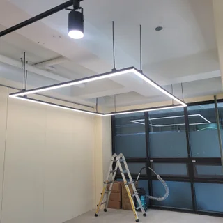 화실 미술관 레일 라인조명 설치
