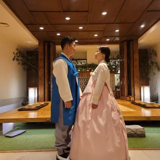 촬영한복 웨딩한복 돌한복