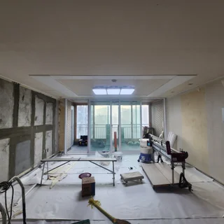 상하동 수원동마을쌍용스윗닷홈 광폭합지 전체도배