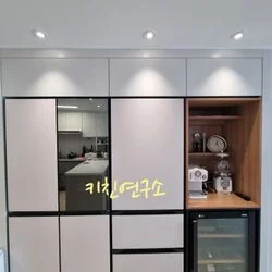 냉장고장+홈카페장 (오브제빌트인냉장고설치,와인셀러)