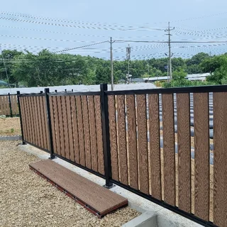 합성목재 담장설치