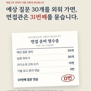 외운 답변은 질문 두 번이면 들키게 되어 있습니다
