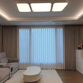 방배그랑자이 모던스타일 커튼+형상기억, 블라인드