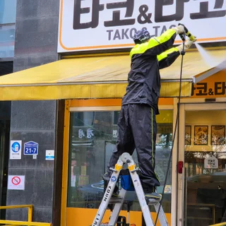 남양주 다산 타코엔타코 간판청소,어닝청소