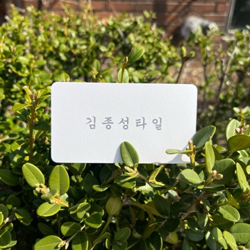 김종성타일 고수 프로필