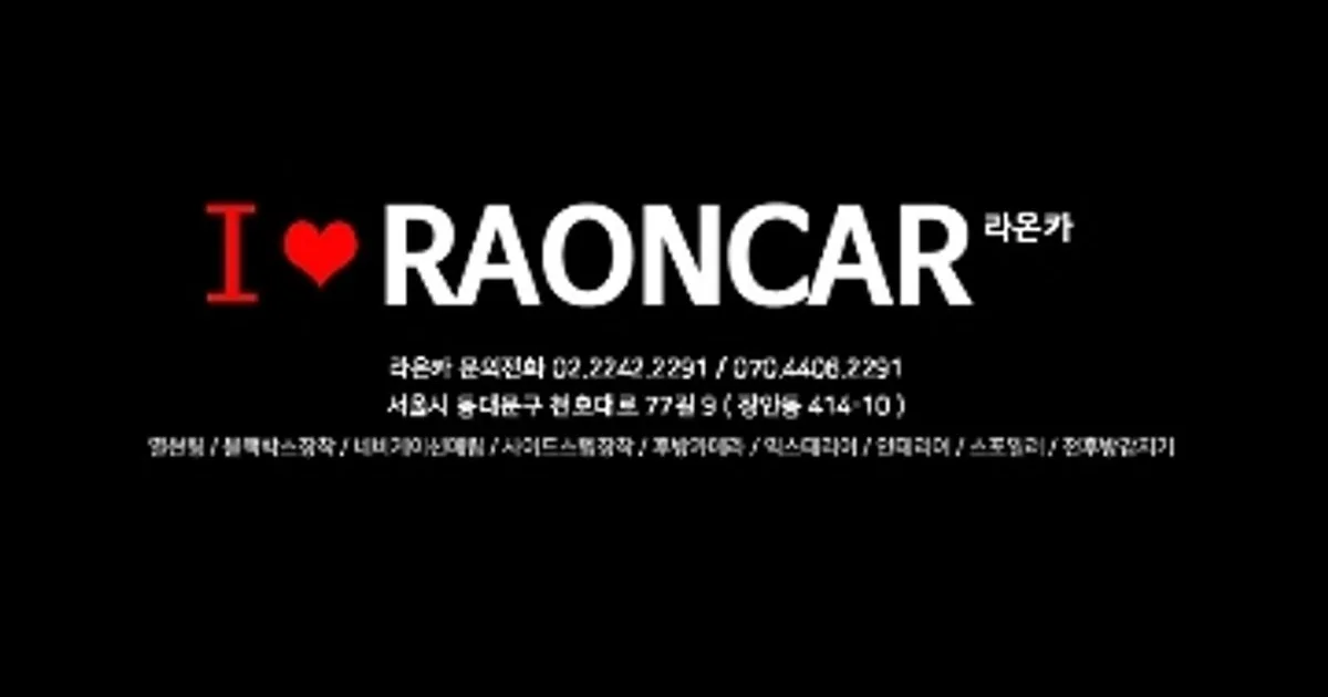 라온카 고수의 블랙박스/내비게이션 설치 및 수리 서비스, 서울 동대문구 - 숨고, 숨은고수 라온카 고수의 블랙박스/내비게이션 설치 및 수리... 