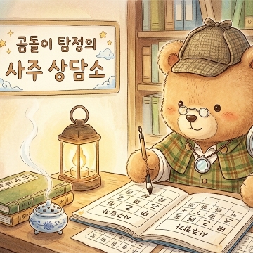 사주 보는 곰돌이 탐정 고수 프로필