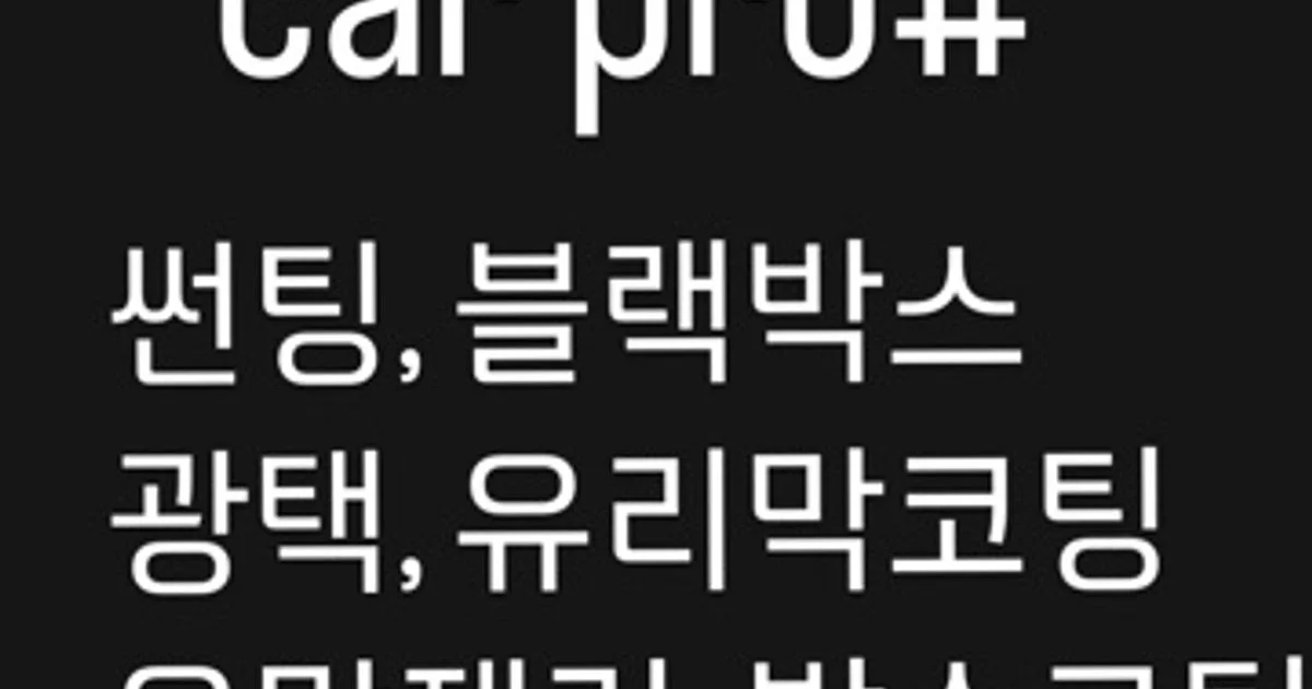 카프로썬팅 고수의 자동차 썬팅 서비스, 경기 파주시 - 숨고, 숨은고수 카프로썬팅 고수의 자동차 썬팅 서비스, 경기 파주시